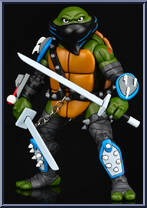 Dark Leonardo from Teenage Mutant Ninja Turtles - Classic Cartoon - Basic Series manufactured by Neca [Loose]