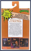 Michelangelo is a Party Dude (Pizza Club) from Teenage Mutant Ninja Turtles - Classic Cartoon - Basic Series manufactured by Neca [Back]