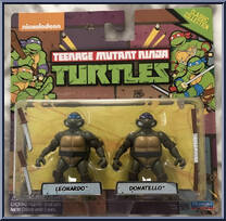 Leonardo / Donatello from Teenage Mutant Ninja Turtles - Classic Collection - Minis manufactured by Playmates [Front]