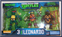 Leonardo 3-Pack from Teenage Mutant Ninja Turtles - Classic Collection - Exclusives manufactured by Playmates [Front]
