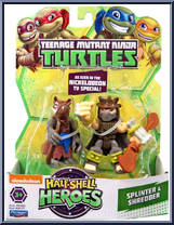 Splinter & Shredder from Teenage Mutant Ninja Turtles - Half Shell Heroes - 2-Packs manufactured by Playmates [Front]