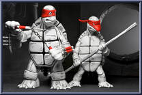 First Turtles (Black & White) (Eastman & Laird) from Teenage Mutant Ninja Turtles - Mirage Comics - Basic Series manufactured by Neca [Loose]