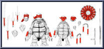 First Turtles (Black & White) (Eastman & Laird) from Teenage Mutant Ninja Turtles - Mirage Comics - Basic Series manufactured by Neca [Loose]