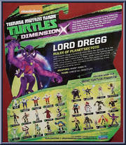 Lord Dregg from Teenage Mutant Ninja Turtles - Nickelodeon - Dimension X manufactured by Playmates [Back]