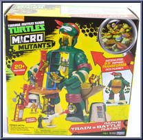 Raph's Train & Battle Playset from Teenage Mutant Ninja Turtles - Nickelodeon - Micro Mutants manufactured by Playmates [Front]