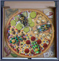 Pizza Box from Teenage Mutant Ninja Turtles - ReAction Figures manufactured by Super7 [Front]