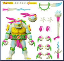 Slash (Glow) from Teenage Mutant Ninja Turtles - Ultimates! manufactured by Super7 [Loose]