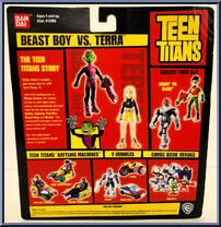 Beast Boy vs. Terra from Teen Titans - Basic Series manufactured by Bandai [Back]