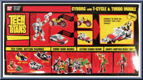 Cyborg with T-Cycle & Turbo Mobile from Teen Titans - Vehicles manufactured by Bandai [Back]
