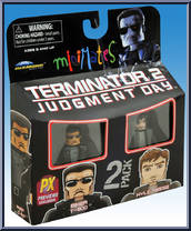 Biker T-800 / Kyle Reese from Terminator 2 - Minimates manufactured by Diamond Select [Front]