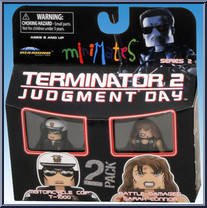 Motorcycle Cop T-1000 / Battle Damaged Sarah Connor Action Figure
