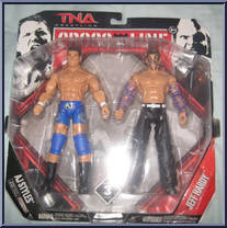 AJ Styles / Jeff Hardy from TNA - Cross the Line - Series 3 manufactured by Jakks Pacific [Front]