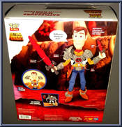 Woody (Battlesaurs) from Toy Story - That Time Forgot - Talking manufactured by Mattel [Back]