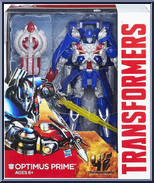 Optimus Prime from Transformers - Age of Extinction - Generations - Leader Class manufactured by Hasbro [Front]