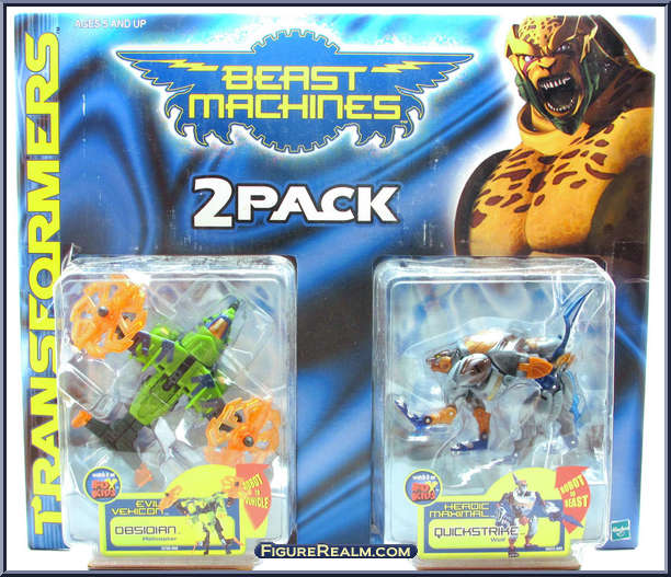 Obsidian / Quickstrike - Transformers - Beast Machines - 2-Packs ...