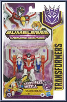 Starscream from Transformers - Bumblebee Cyberverse Adventures - Warrior Class manufactured by Hasbro [Front]