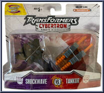 Shockwave vs Tankor from Transformers - Cybertron - Mini-Cons manufactured by Hasbro [Front]