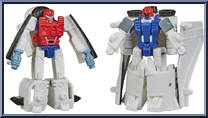 Fuzer & Blast Master from Transformers - Earthrise War for Cybertron - Micromaster manufactured by Takara [Loose]
