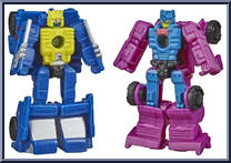 Roller Force & Ground Hog from Transformers - Earthrise War for Cybertron - Micromaster manufactured by Takara [Loose]