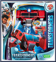 Optimus Prime from Transformers - EarthSpark - Spin Changer manufactured by Hasbro [Front]