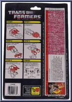 Backstreet from Transformers - Generation 1 - Series 5 manufactured by Hasbro [Back]
