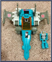 Brainstorm (Headmaster) from Transformers - Generation 1 - Series 4 manufactured by Hasbro [Loose]