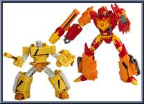 Emirate Zaaron & Flame from Transformers - Generations - Comic Edition manufactured by Hasbro [Loose]