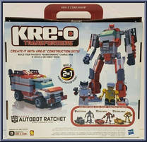 Autobot Ratchet from Transformers - Basic Series manufactured by Kre-O [Back]