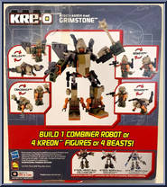 Grimstone from Transformers - Combiners manufactured by Kre-O [Back]