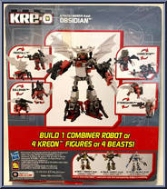 Obsidian from Transformers - Combiners manufactured by Kre-O [Back]