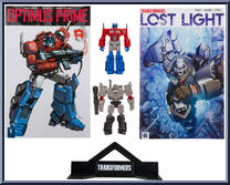 Optimus Prime / Megatron from Transformers - Page Punchers manufactured by McFarlane [Loose]