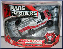 Ratchet (Rescue) from Transformers - Movie - Voyager Class manufactured by Hasbro [Front]