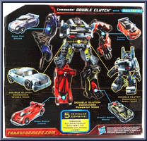 Double Clutch (with Rallybots) from Transformers - Power Core Combiners - 5-Packs manufactured by Hasbro [Back]