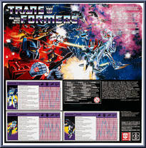 Soundwave / Laserbeak / Ravage from Transformers - Retro - 40th Anniversary manufactured by Hasbro [Back]