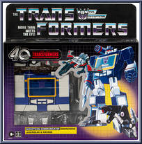 Soundwave / Laserbeak / Ravage from Transformers - Retro - 40th Anniversary manufactured by Hasbro [Front]