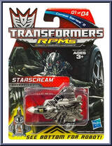 Starscream from Transformers - Revenge of the Fallen - RPM Mini Vehicles - Combat Series manufactured by Hasbro [Front]