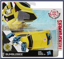 Bumblebee from Transformers - Robots in Disguise (2015) - 1-Step Changers manufactured by Hasbro [Front]