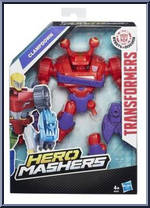 Clampdown from Transformers - Robots in Disguise (2015) - Hero Mashers manufactured by Hasbro [Front]