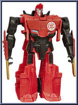 Sideswipe from Transformers - Robots in Disguise (2015) - 1-Step Changers manufactured by Hasbro [Loose]