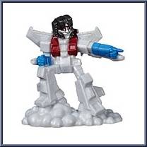 Starscream from Transformers - Robots in Disguise (2015) - Tiny Titans - Series 2 manufactured by Hasbro [Loose]