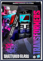 Blaster / Rewind from Transformers - Shattered Glass - Basic Series manufactured by Hasbro [Front]