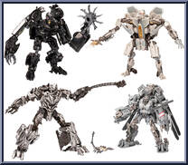 Barricade / Starscream / Megatron / Blackout from Transformers - Studio Series - Movie manufactured by Hasbro [Loose]