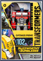 Optimus Prime from Transformers - Studio Series - Buzzworthy Bumblebee manufactured by Hasbro [Front]
