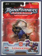 Longhorn from Transformers - Universe - Deluxe Class manufactured by Hasbro [Front]
