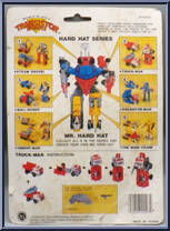 Truck-Man from Transistor Robots - Hard Hat manufactured by Four Star [Back]