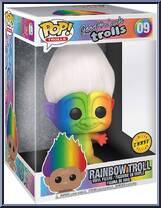 Rainbow Troll (Super Sized) (Chase) from Trolls - Good Luck Trolls Pop! manufactured by Funko [Front]