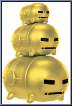Iron Man (Mark I Armor - Gold) from Tsum Tsum - Marvel - Basic Series manufactured by Jakks Pacific [Loose]