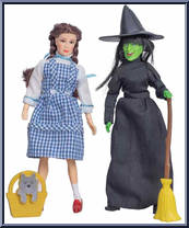Dorothy and Wicked Witch from TV Favorites - Wizard of Oz manufactured by Mego 2018 [Loose]