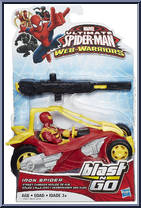 Iron Spider (Street Charger) from Ultimate Spider-Man - blast N Go manufactured by Hasbro [Front]
