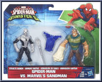 Spider-Man vs. Marvel's Sandman from Ultimate Spider-Man - Sinister 6 manufactured by Hasbro [Front]